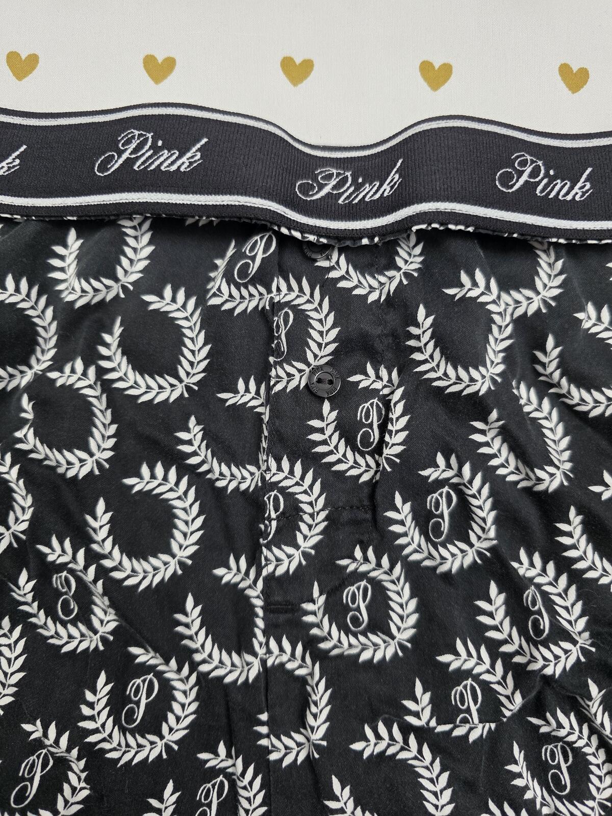 Victorias Secret PINK SMALL crest Sleep Shorts Boxers Pajama Bottoms