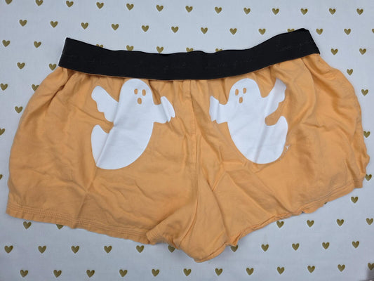 Victorias Secret PINK HALLOWEEN GHOSTS SMALL Sleep Shorts Boxers Pajama Bottoms
