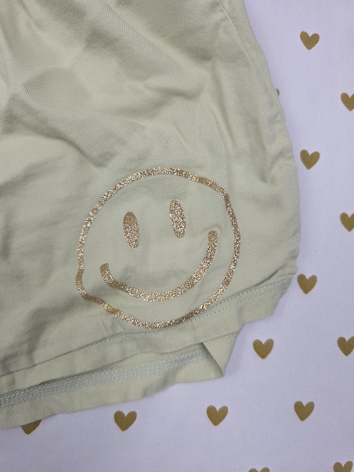 Victorias Secret PINK GOLD SMILEY XL Sleep Shorts Boxers Pajama Bottoms
