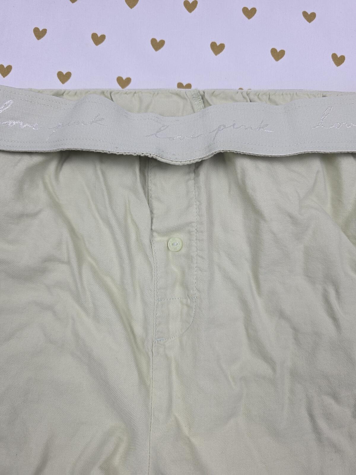 Victorias Secret PINK GOLD SMILEY XL Sleep Shorts Boxers Pajama Bottoms