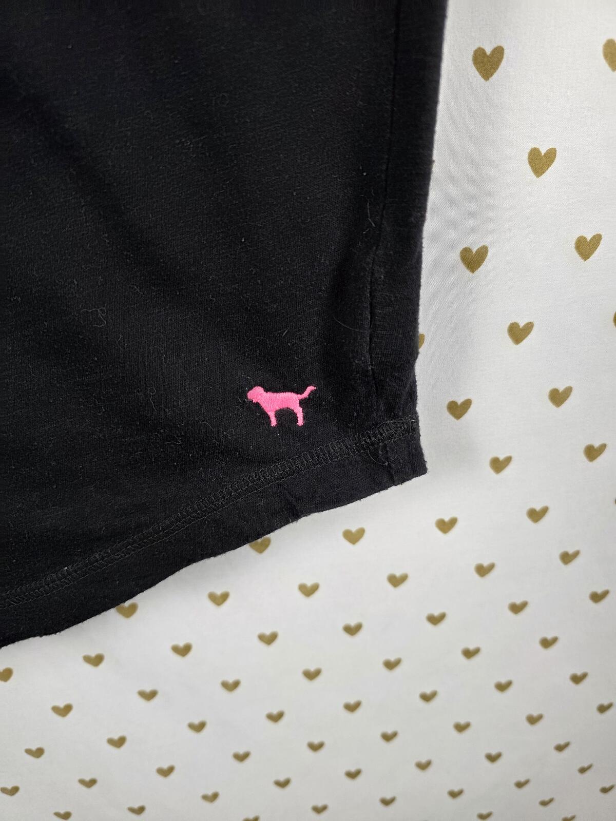Victorias Secret PINK Vintage NAUGHTY NOT NICE Nightgown Sleep Shirt SMALL y2k