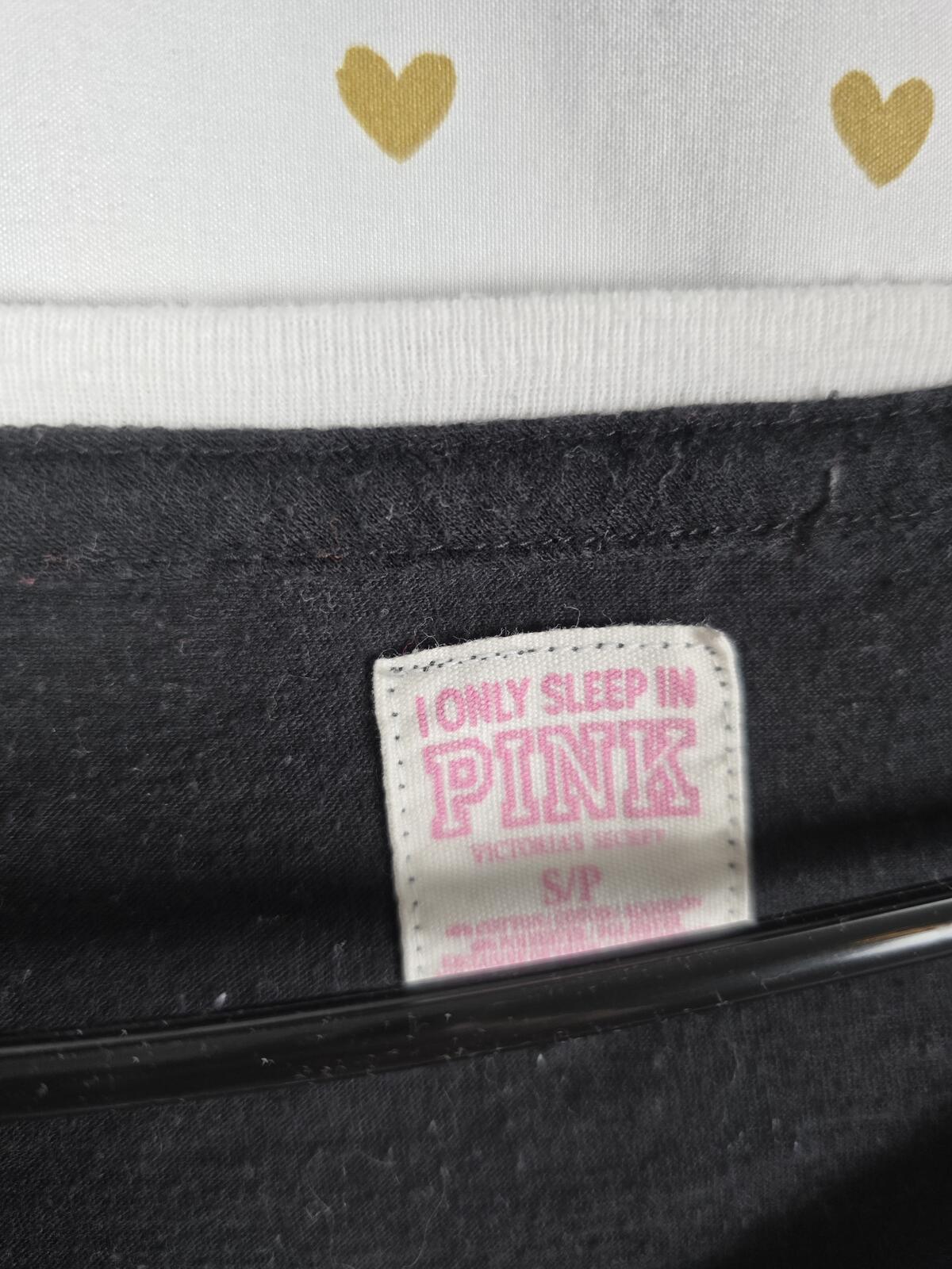 Victorias Secret PINK Vintage NAUGHTY NOT NICE Nightgown Sleep Shirt SMALL y2k