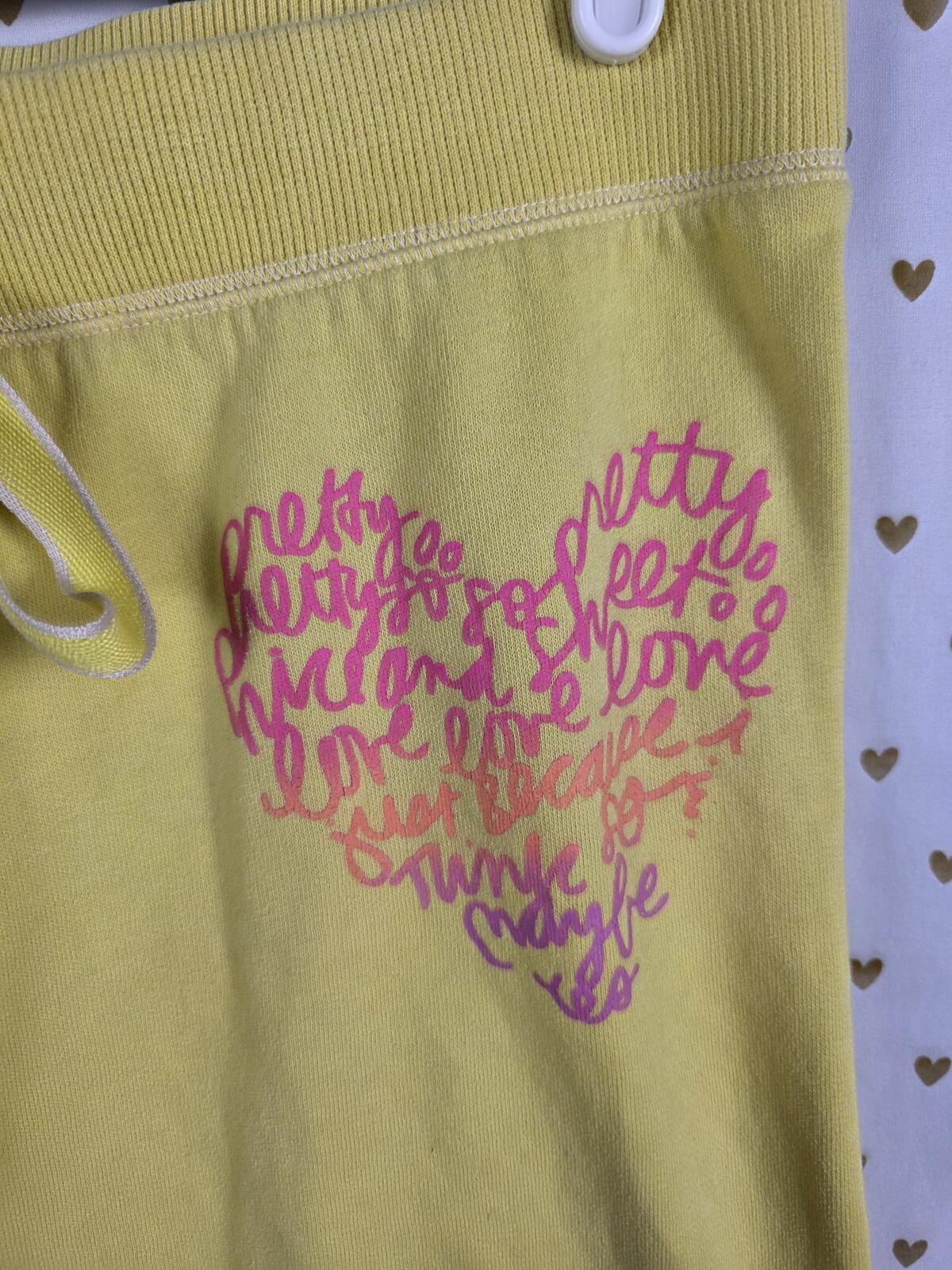 Victorias Secret PINK Heart Logo Logo BUTT Sweats Sweatpants Medium