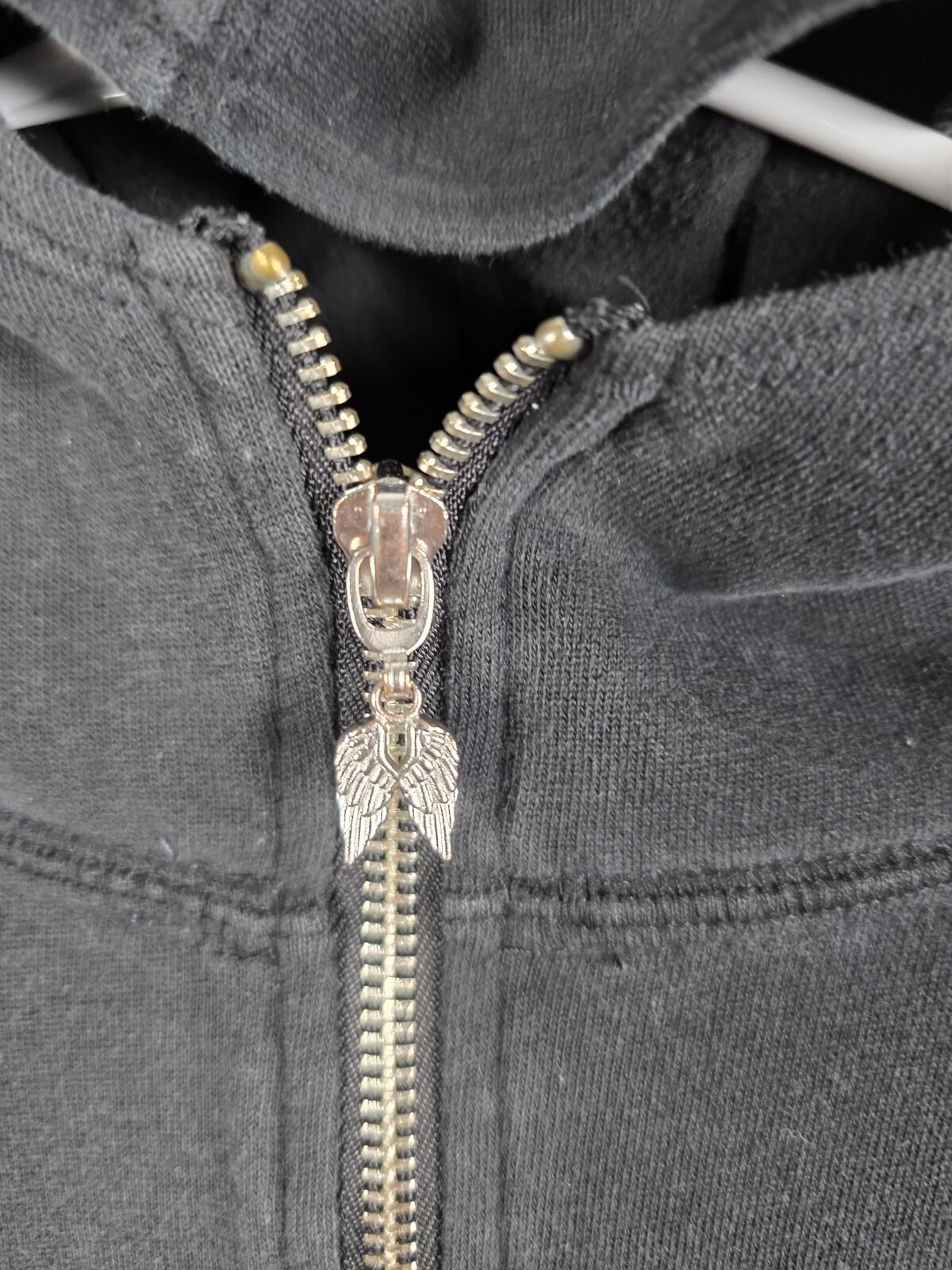 Victorias Secret WINGS Bling LOVE Sequined Full Zip Hoodie Jacket MEDIUM