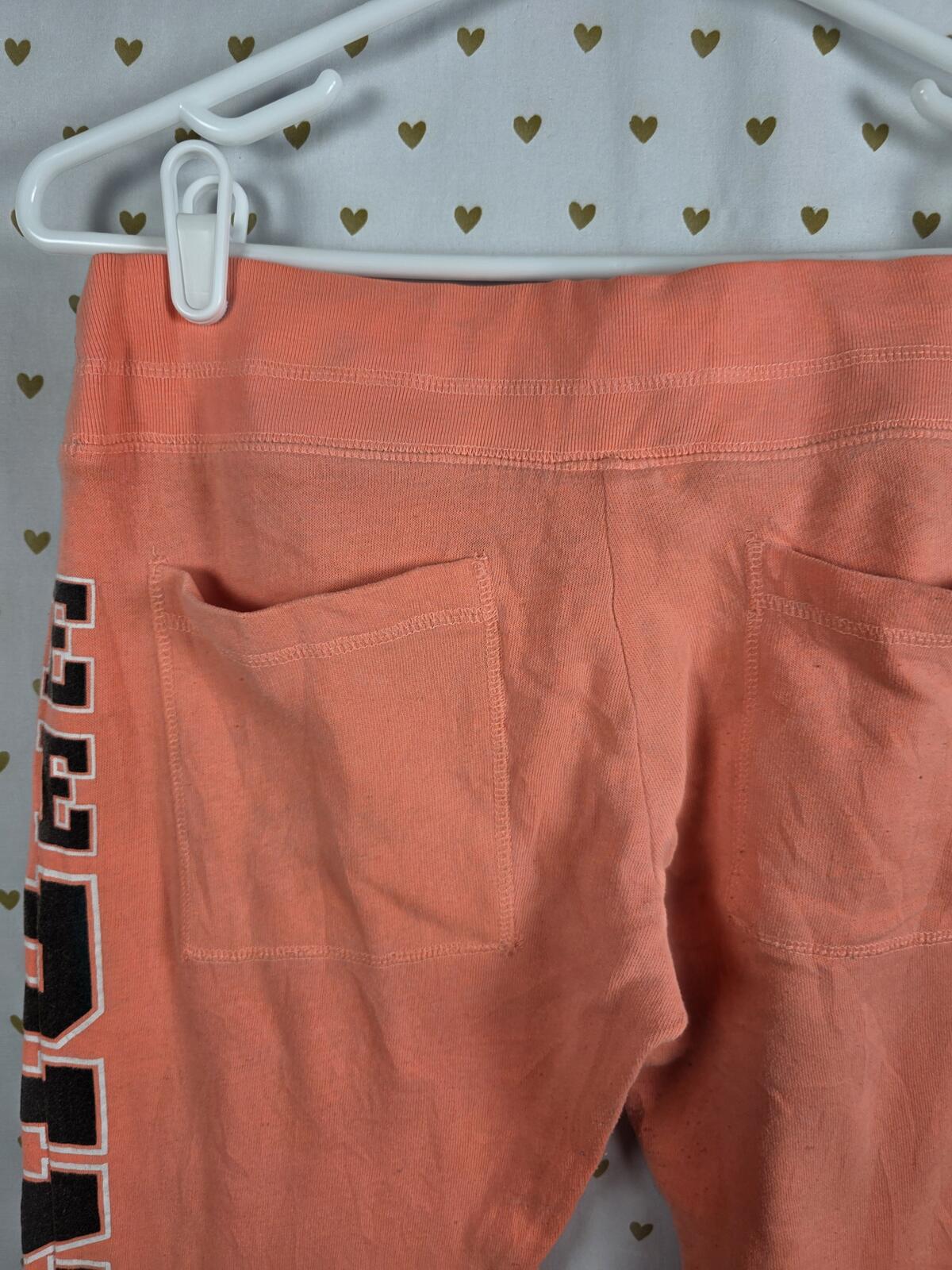Victorias Secret PINK Sweats POCKETS Logo Sweatpants Small vintage