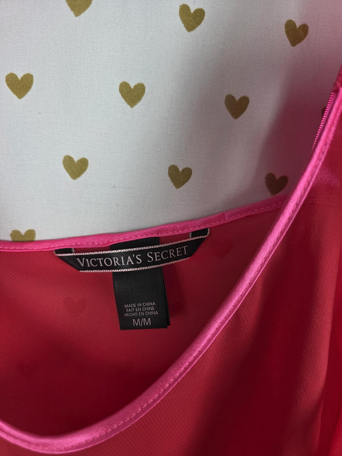Victorias Secret Sexy Bow Tie Up Mesh Sheer Babydoll Nightie Lingerie MEDIUM