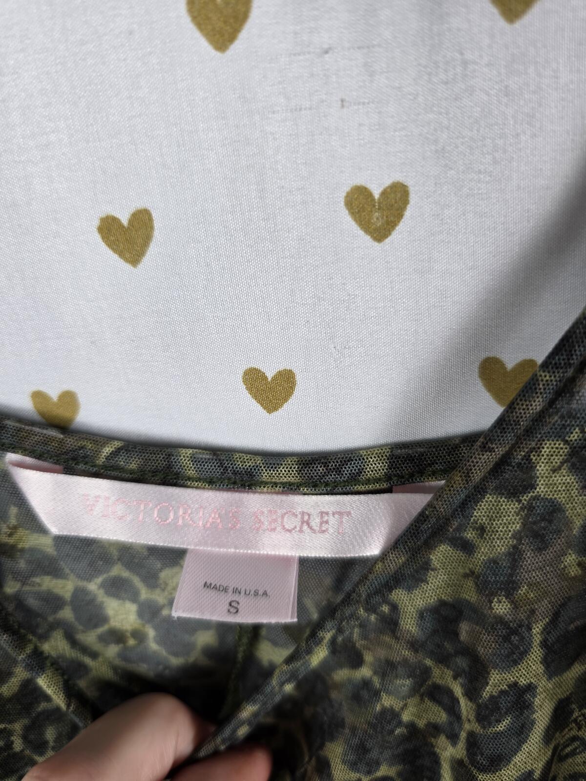Victorias Secret True Y2k '00 VINTAGE Green Leopard Cheetah SLIP DRESS nightie S
