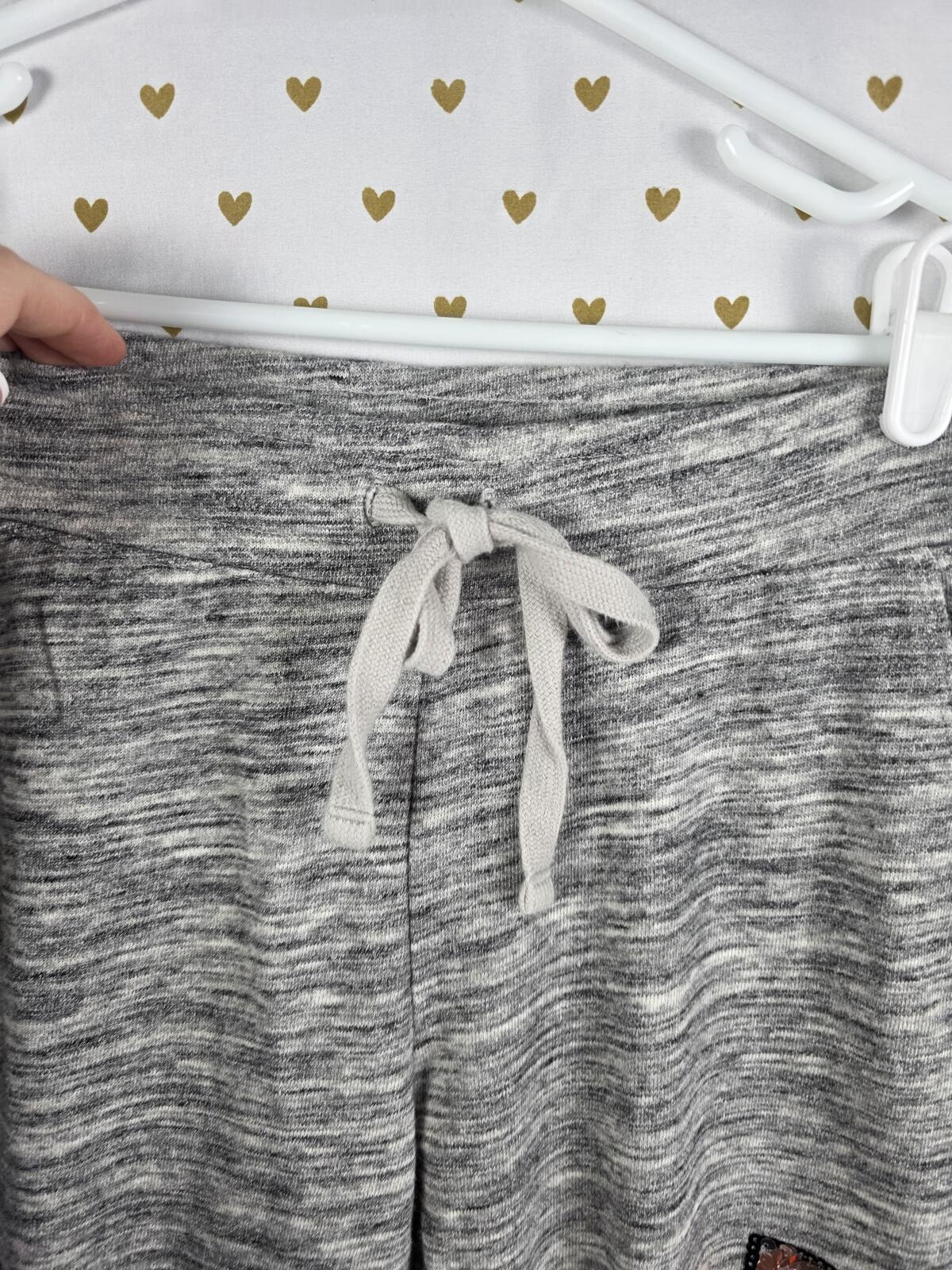 Victorias Secret Pink BLING SET 2pc GOLD Sweats Hoodie Grey Sequined  Joggers
