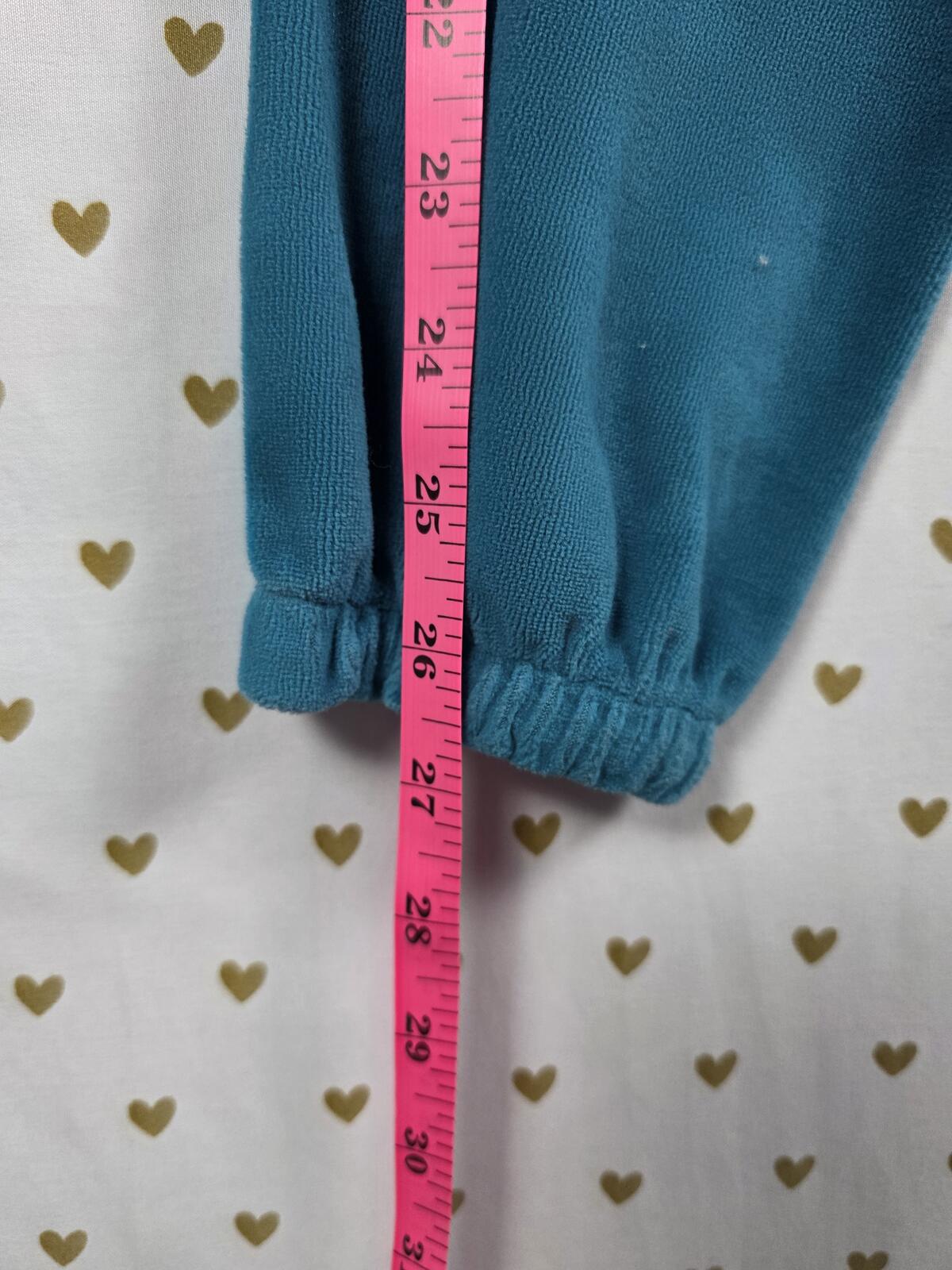 Victorias Secret PINK RARE HTF Velour Bling Joggers Sweatpant y2k XS Teal