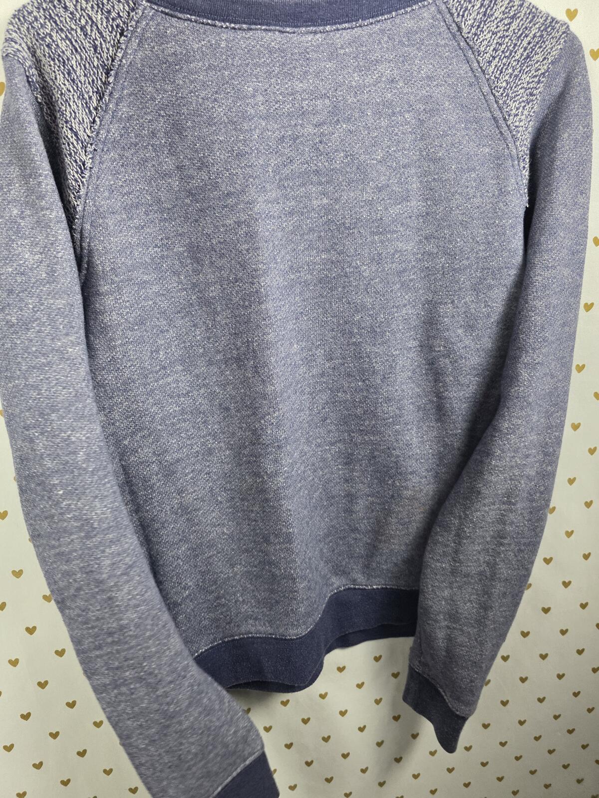 Victorias Secret Pink Vintage Logo Crew Sweater Shirt SMALL Blue
