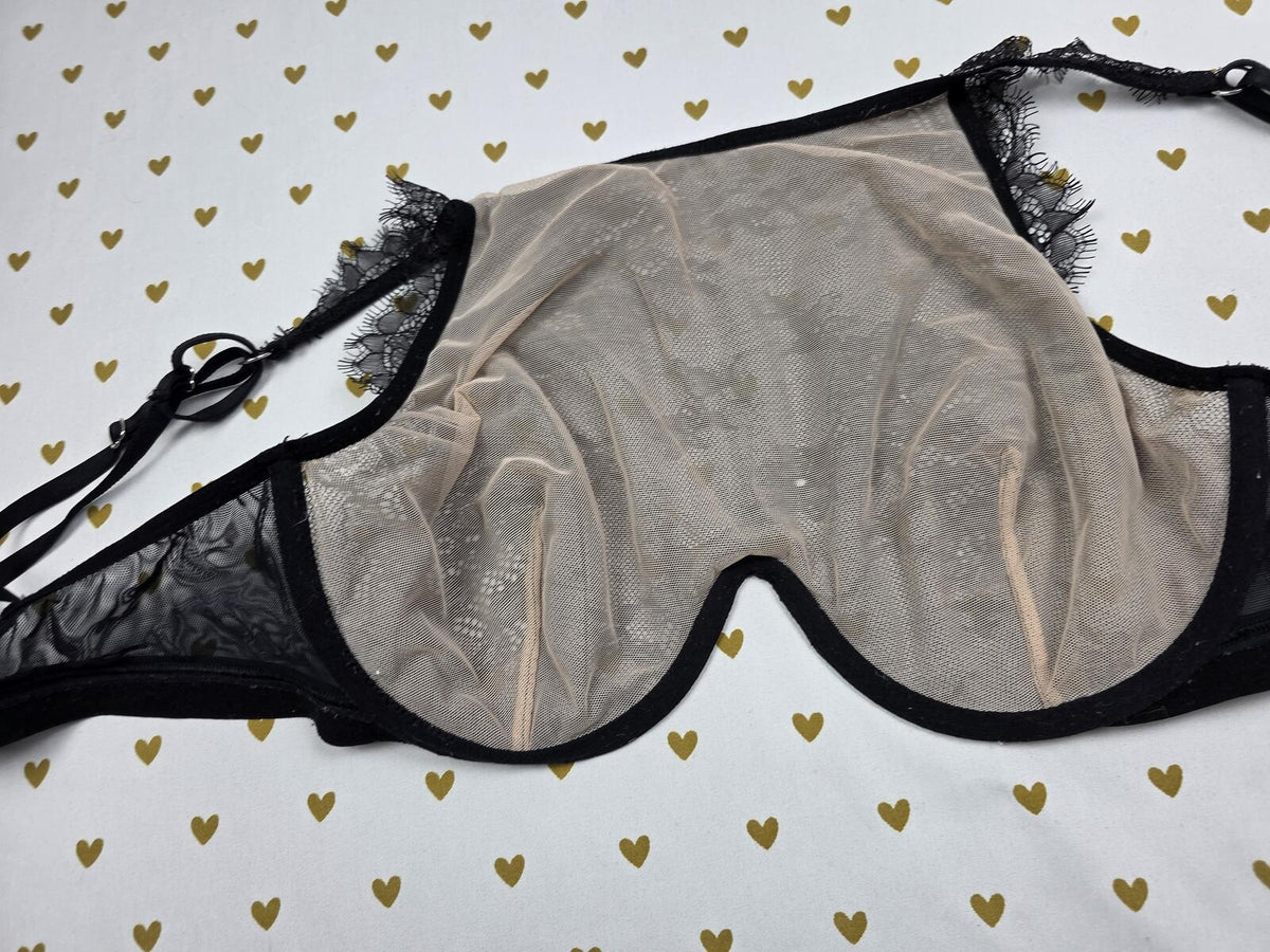 Victorias Secret Monowire High Line Lace Bra Lightly Lined 34DD