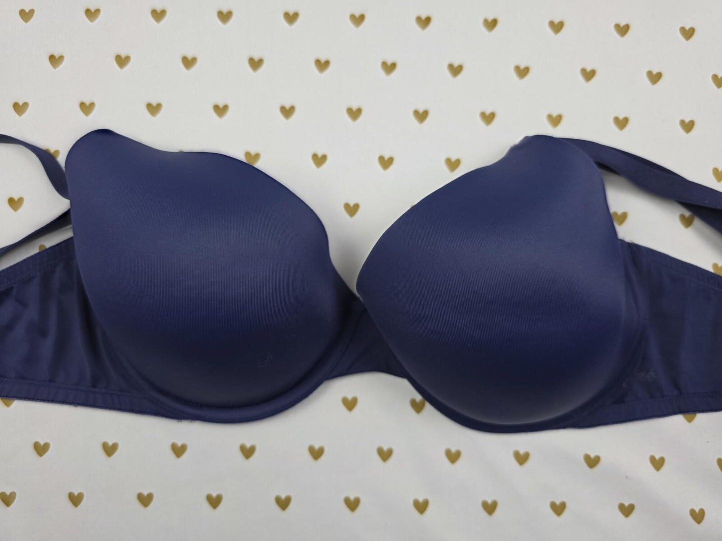 Victorias Secret PINK Blue 38D Wear Everywhere T Shirt Lightly Lined Bra