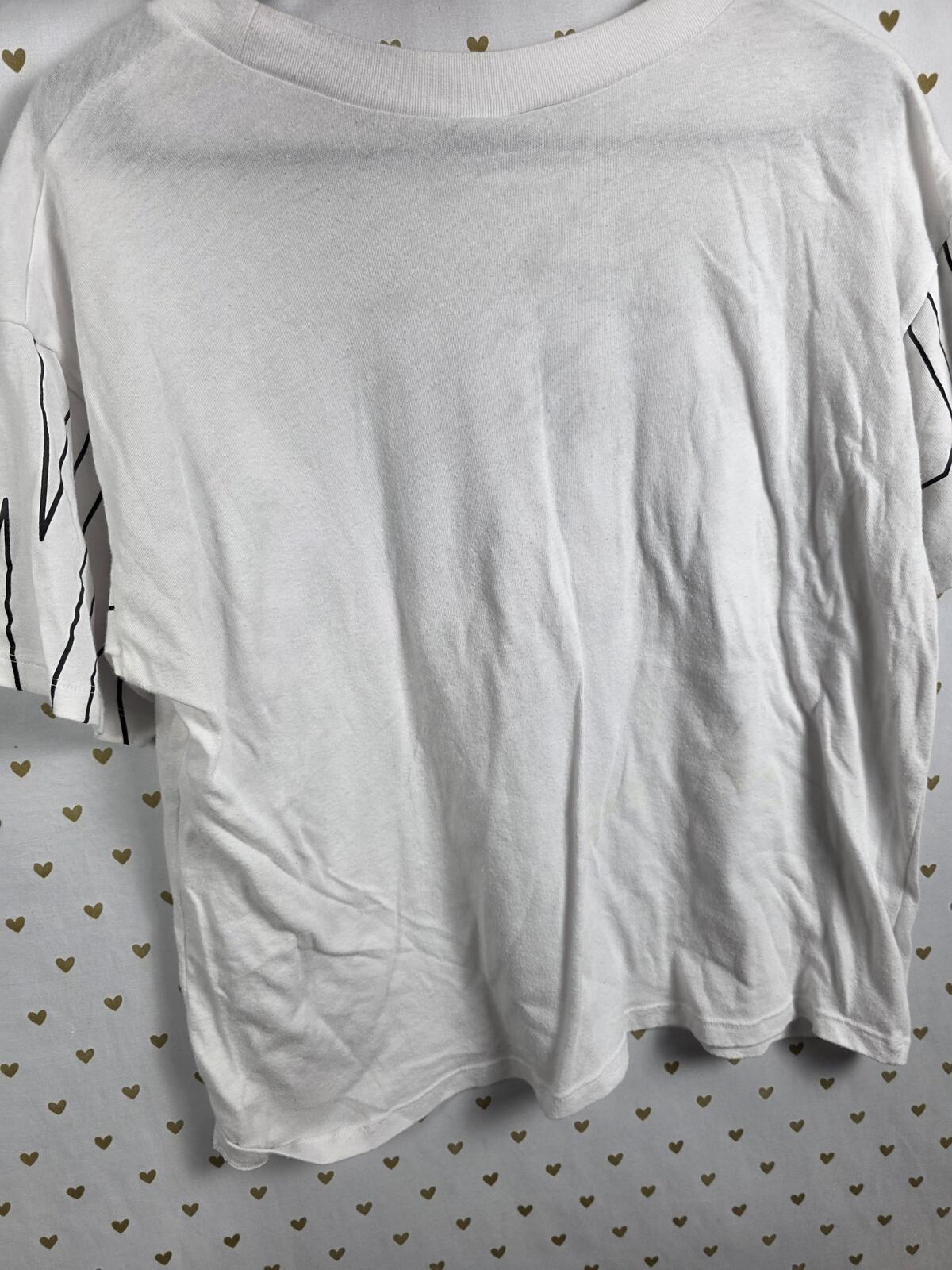 Victorias Secret PINK Tye Dye Logo Cropped Tee shirt Marbled SMALL