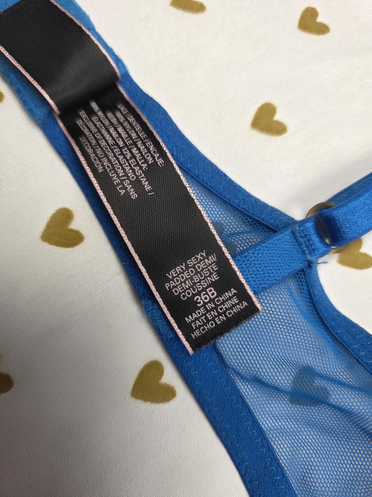 Victorias Secret LEOPARD CHEETAH Very Sexy Padded Demi Balconette BRa 36B