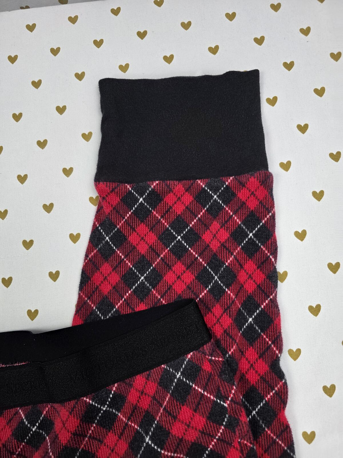 Victorias Secret Red Tapered Plaid Thermal Sleep Pants Pajama Bottoms 2XL XXL