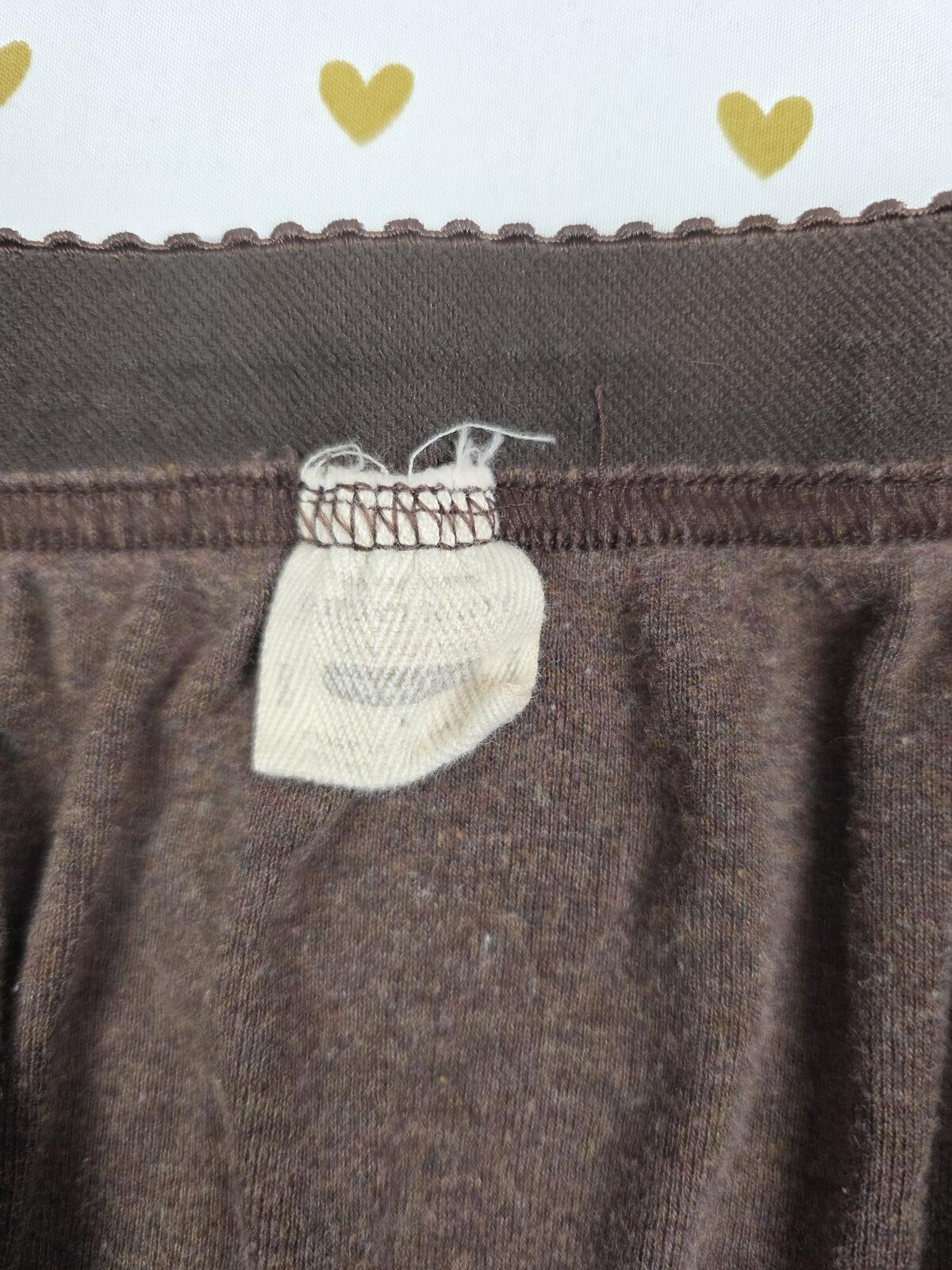 Victorias Secret VINTAGE Brown Sleep Shorts COTTON Logo Band Lounge Large Boxers
