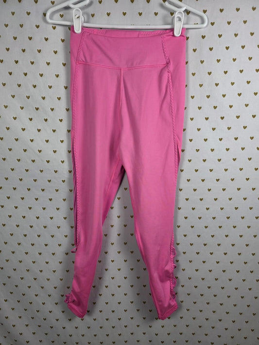 Victorias Secret PINK Sheer Side Cutout Leggings Yoga Pants Sz 6 Medium