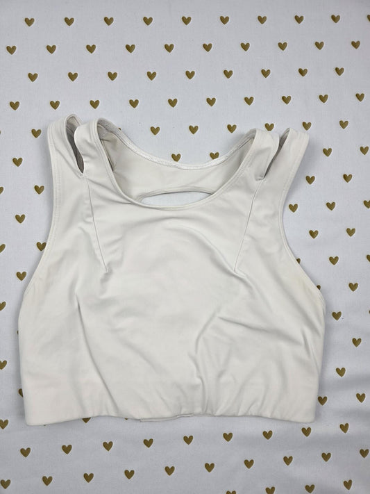 LULULEMON White Size 6 B C Cup Sports Bra  Bralette Bra Top Tank