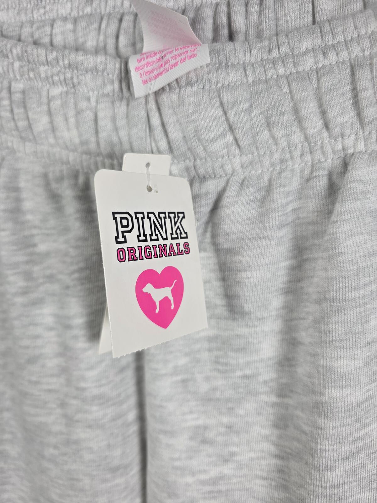 Victorias Secret PINK CAMPUS ORIGINALS Love Sweats Joggers Sweatpants MEDIUM NEW
