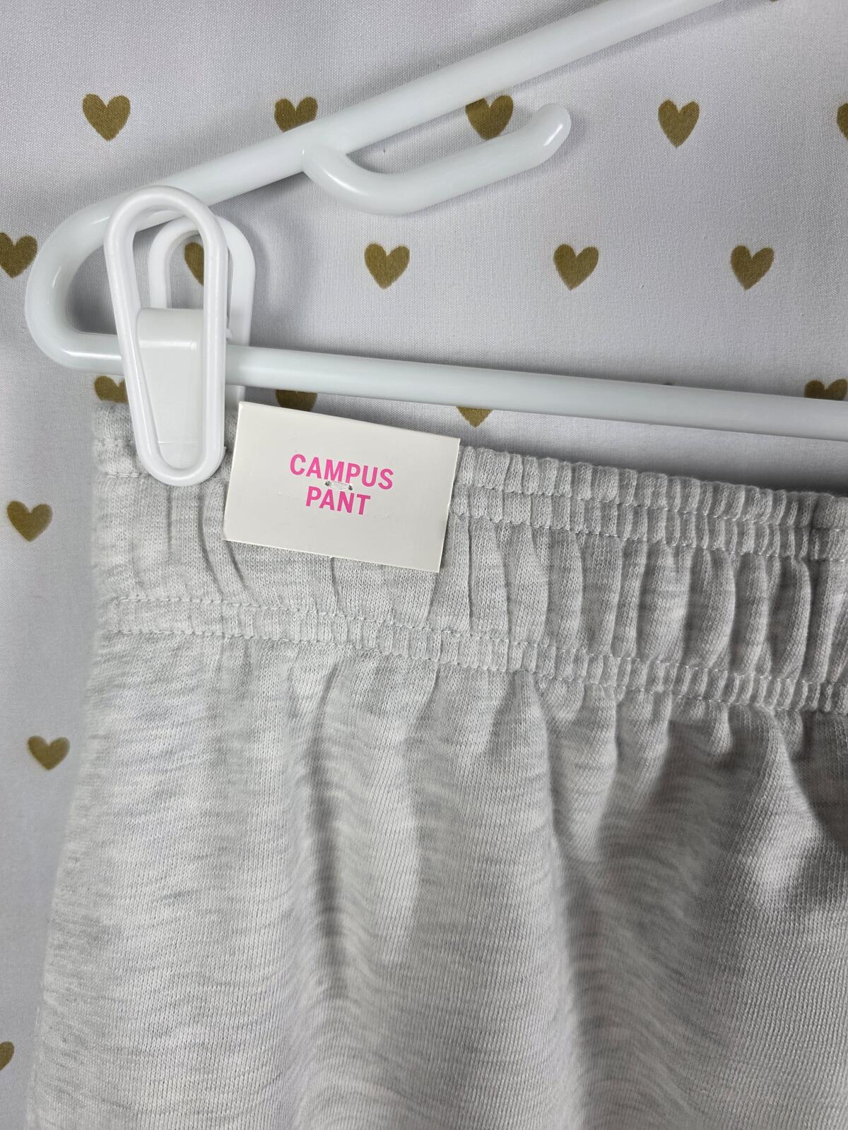 Victorias Secret PINK CAMPUS ORIGINALS Love Sweats Joggers Sweatpants MEDIUM NEW