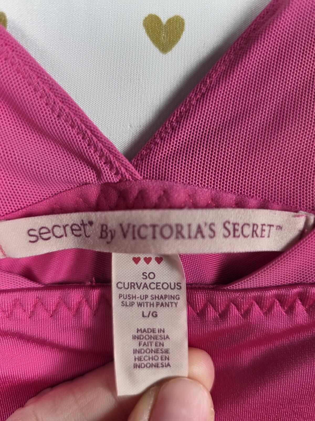 Victorias Secret Shapewear VTG SO CURVACEOUS Push Up Shaping Slip with Panty L