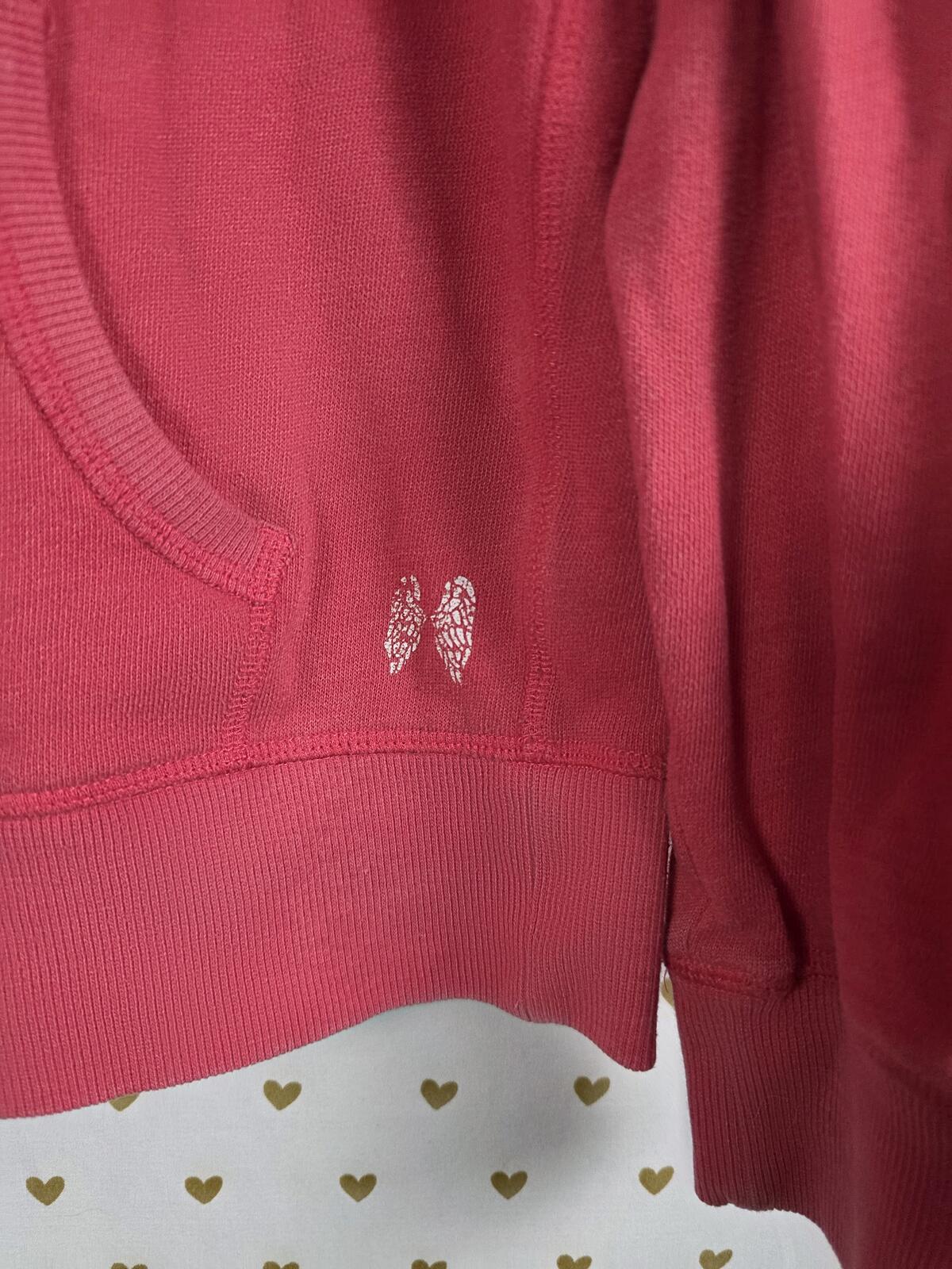 Victorias Secret BLING Wings Hoodie Jacket Sequined Logo Full Zip SMALL