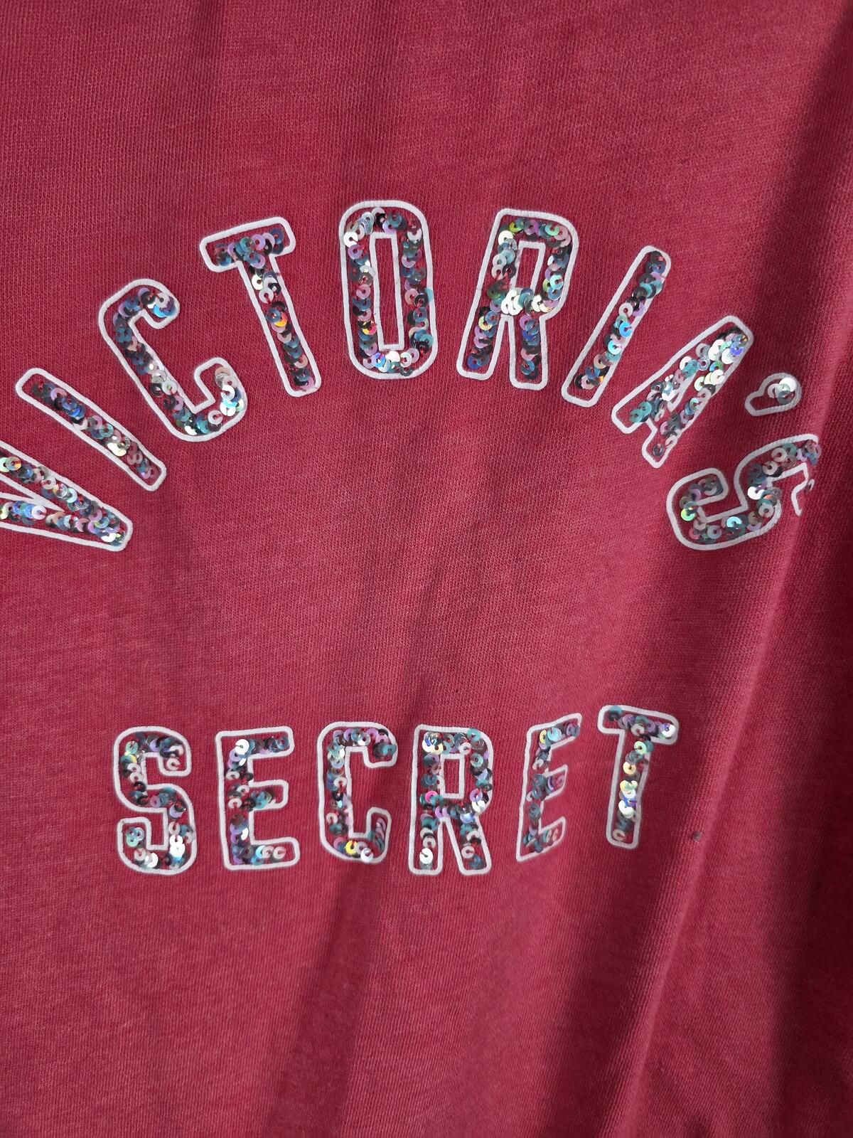 Victorias Secret BLING Wings Hoodie Jacket Sequined Logo Full Zip SMALL