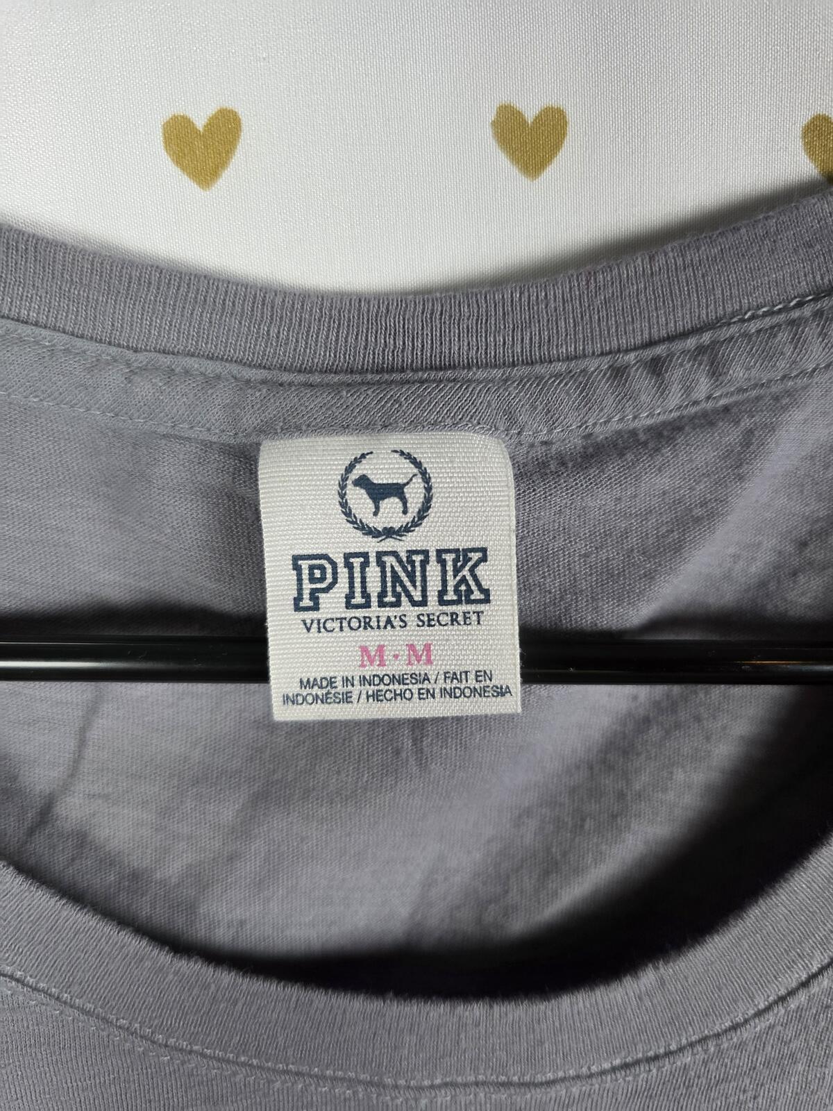 Victorias Secret PINK LOVE BLING Vintage Animal Print Y2k Tee Shirt MEDIUM