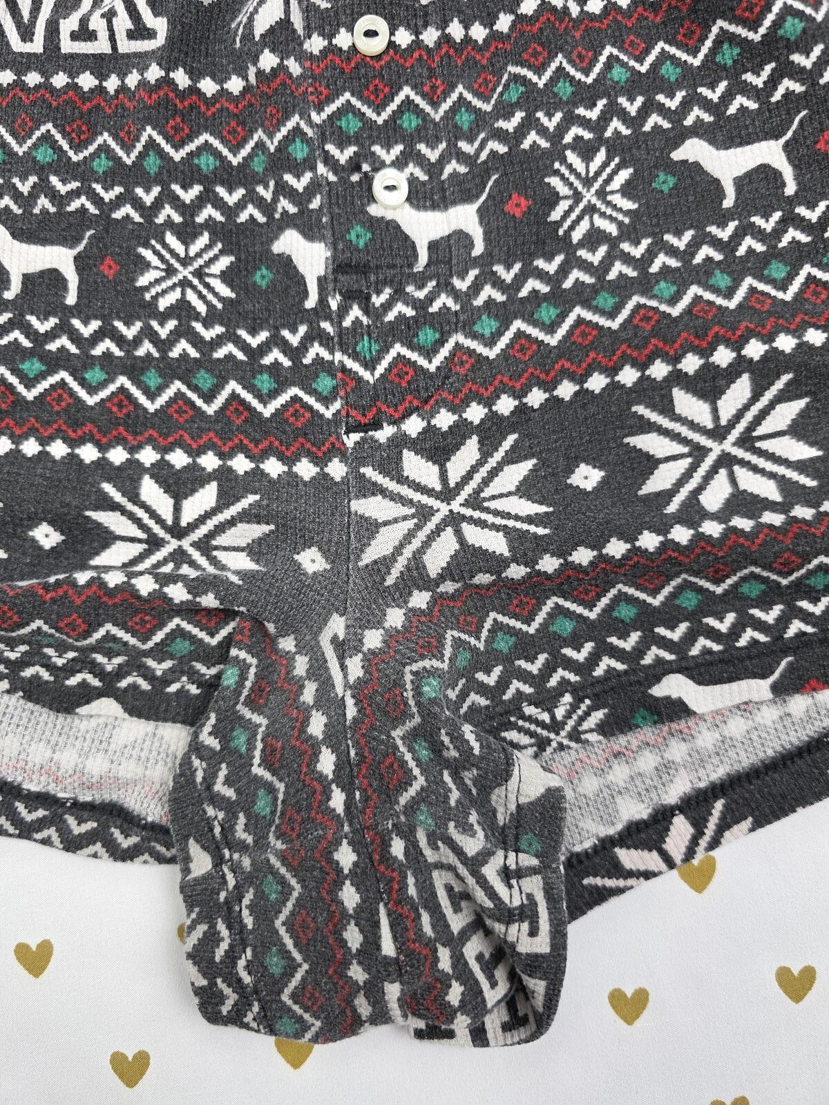Victorias Secret PINK Vintage WINTER Sleep Shorts Boxers Pajama Bottoms SMALL