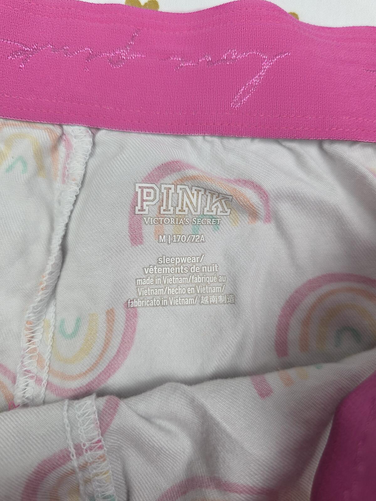 Victorias Secret PINK RAINBOWS Sleep Shorts Boxers Pajama Bottoms MEDIUM