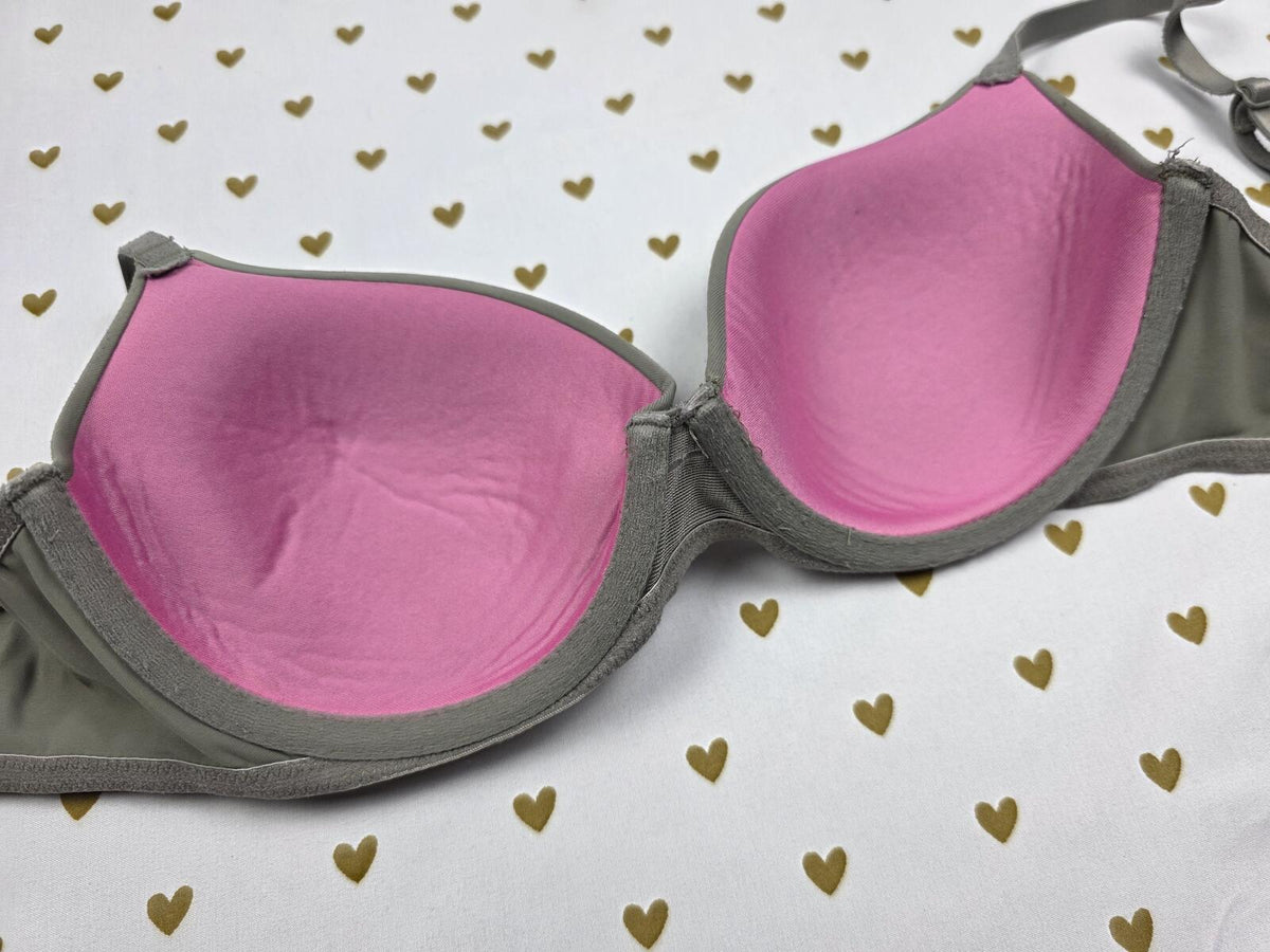 Victorias Secret PINK Olive Green 32C Wear everywhere Lightly Lined Bra