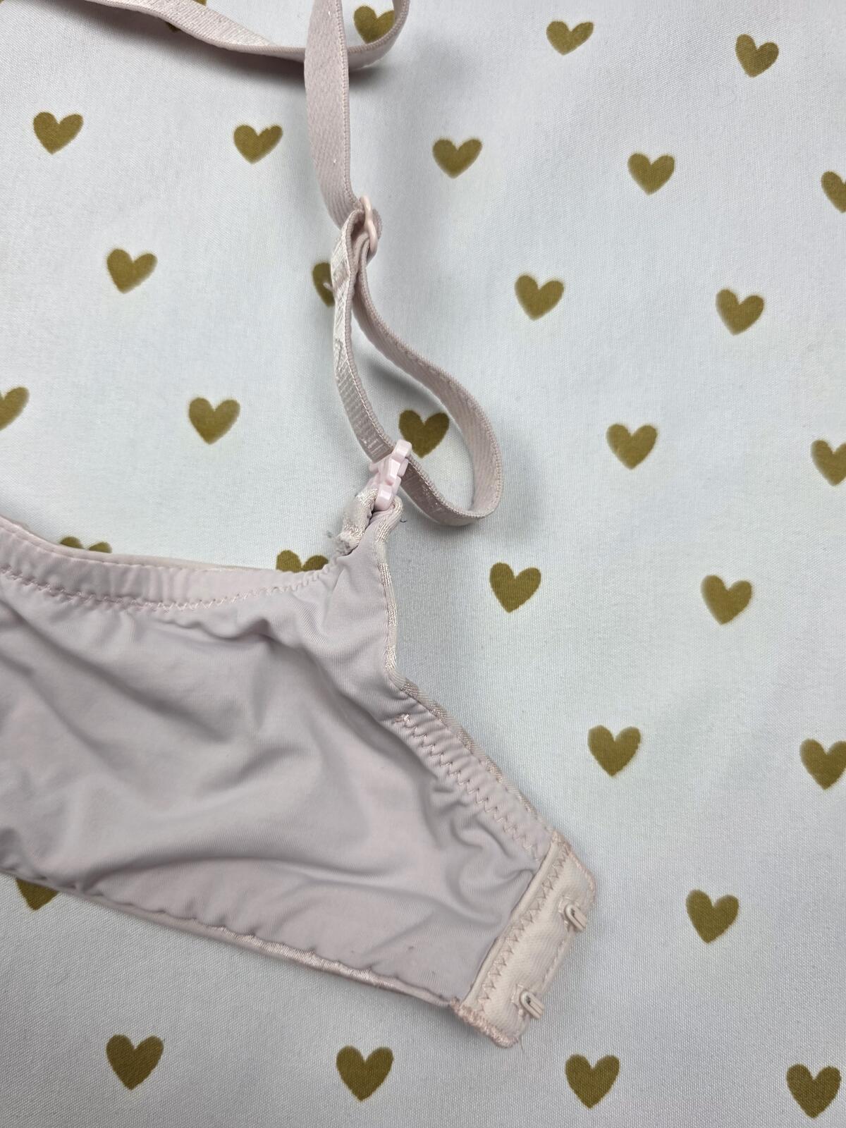 Victorias Secret Satin Striped T Shirt Lightly Lined Demi Bra 38B