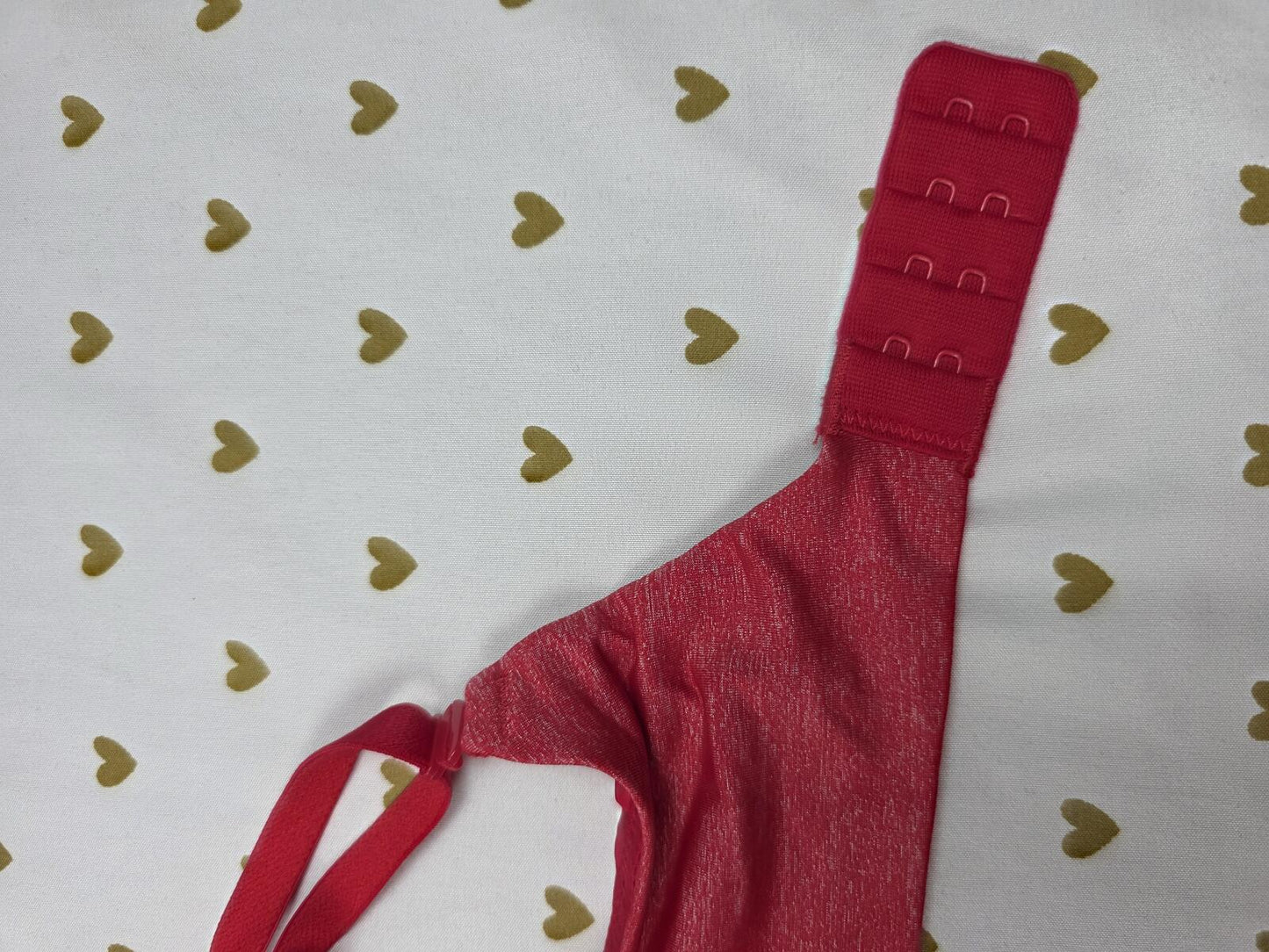 Victorias Secret Red Uplift Semi Demi Balconette Bra 34C