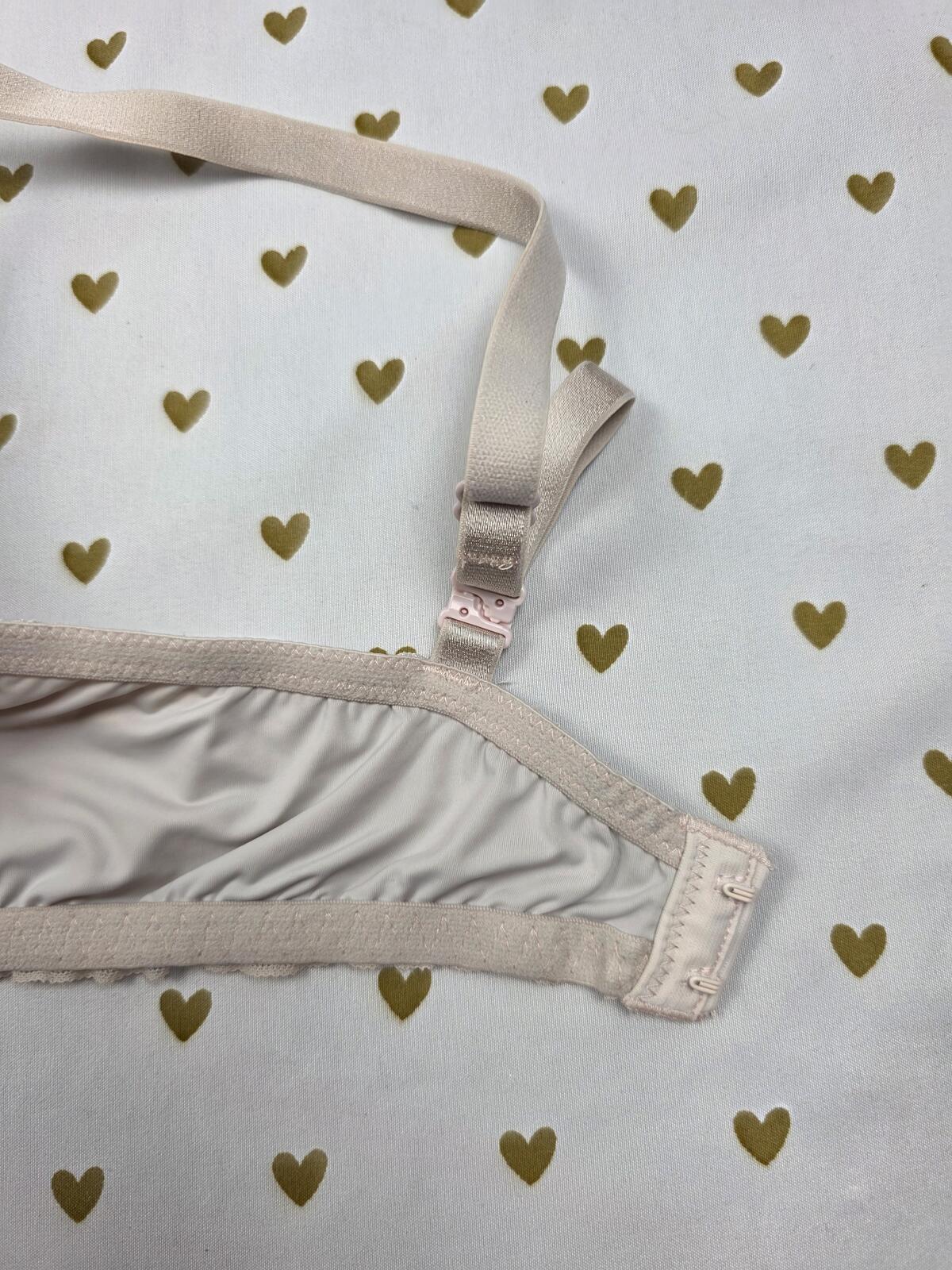 Victorias Secret T Shirt Lightly Lined Demi Balconette Satin Lace Bra 36C