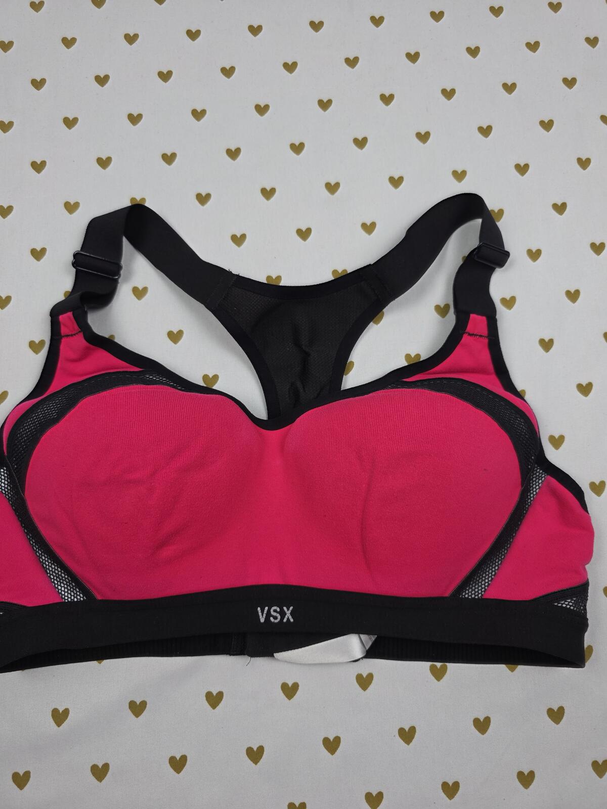 Victorias Secret Red VSX Sports Bra Supportive Tank Top 34B