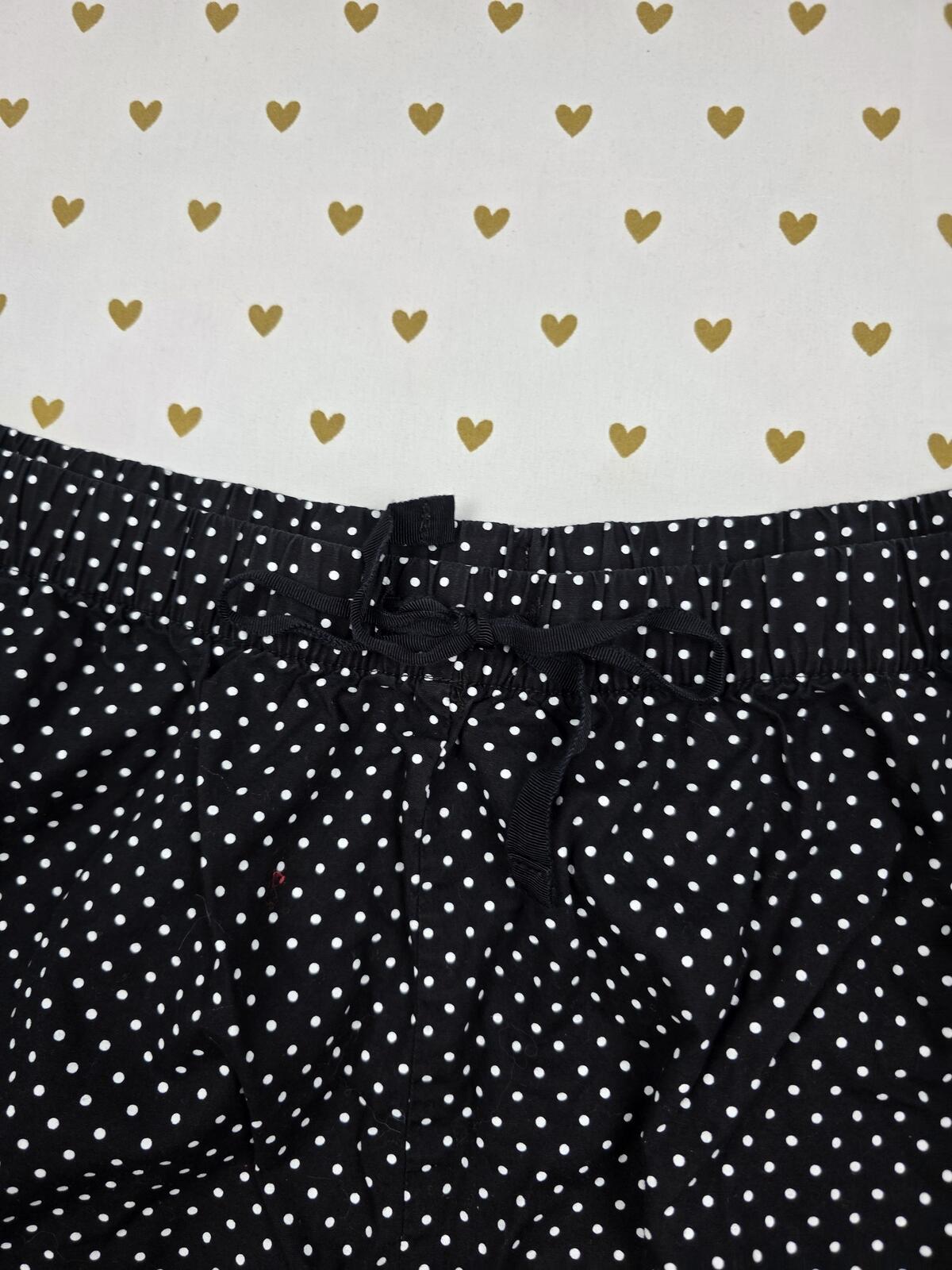 Victorias Secret Black Polka Dot 2XL XXL Sleep Shorts Boxers Pajama Bottoms
