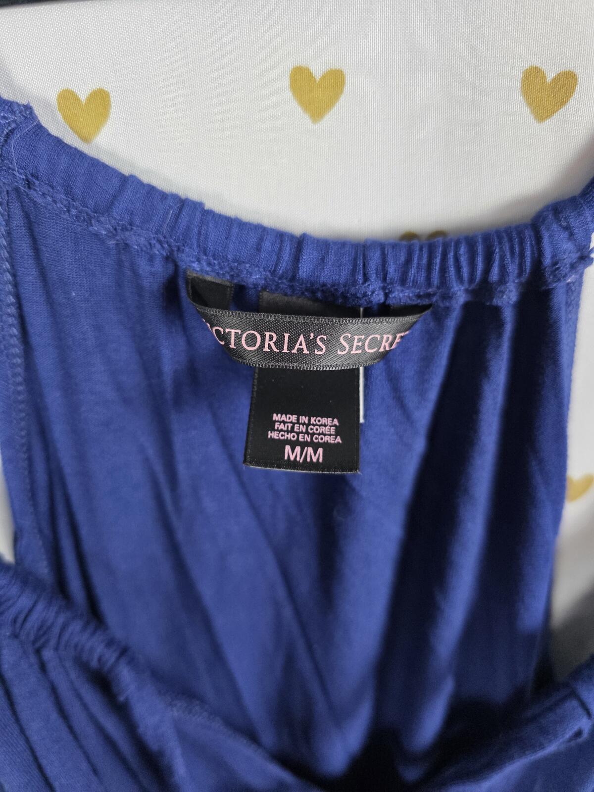 Victorias Secret Blue Ruched Sleeveless Dress Flowy MEDIUM