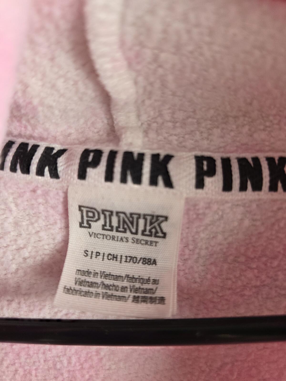 Victorias Secret Pink Pullover Hoodie Sweater Tye Dye Pockets Oversized SMALL