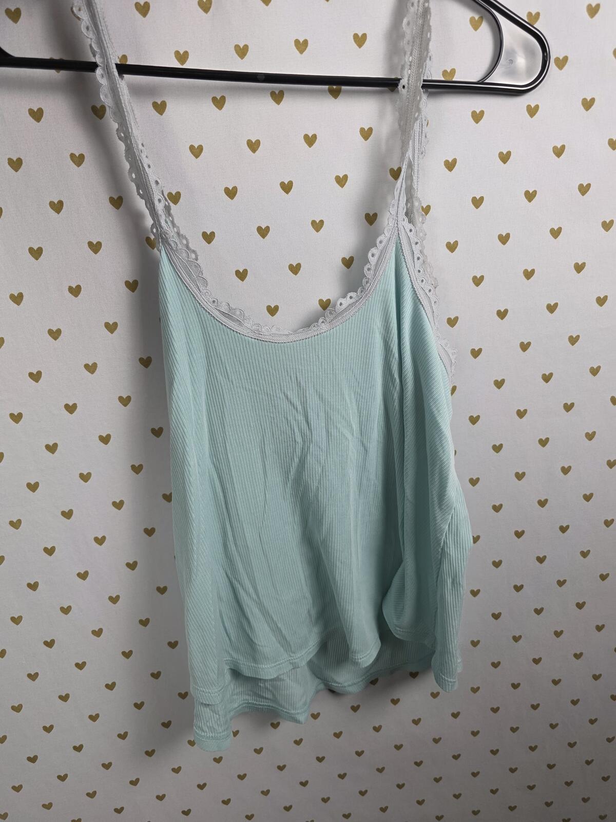 Victorias Secret Vintage Eyelet y2k Flowy Babydoll tank top SMALL