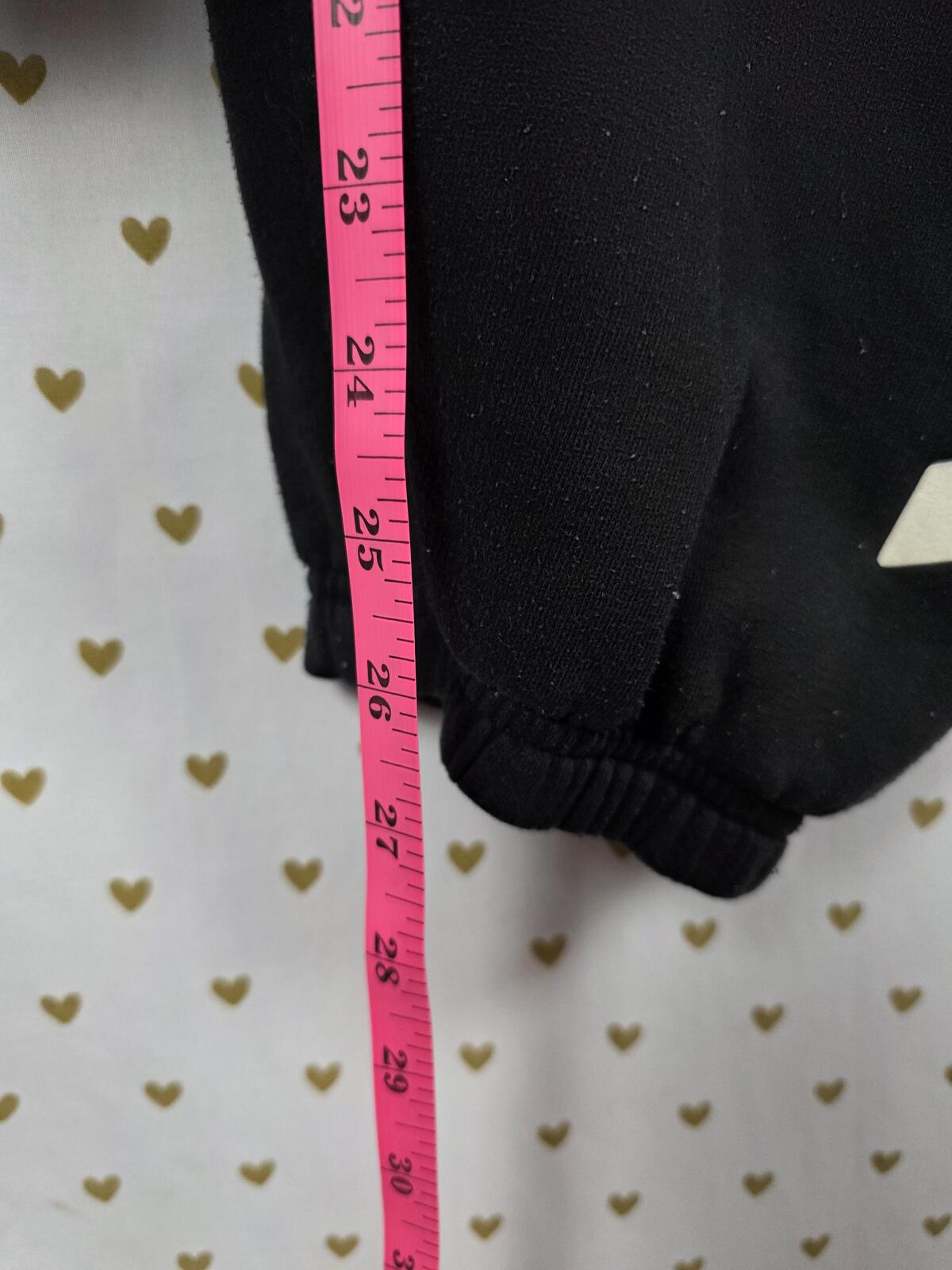 Victorias Secret PINK CAMPUS ORIGINALS Glitter Logo Joggers Sweatpants Sweats L