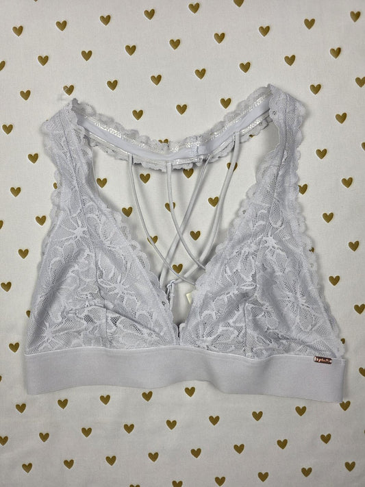 Victorias Secret Pink Blue Lacey Strappy Small Bralette Bra Top Tank