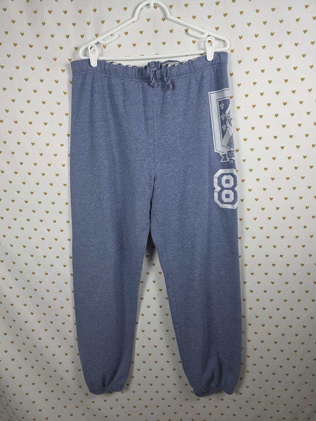 Victorias Secret PINK Vintage UNIVERSITY 86 Sweats Sweatpants Joggers Med Large