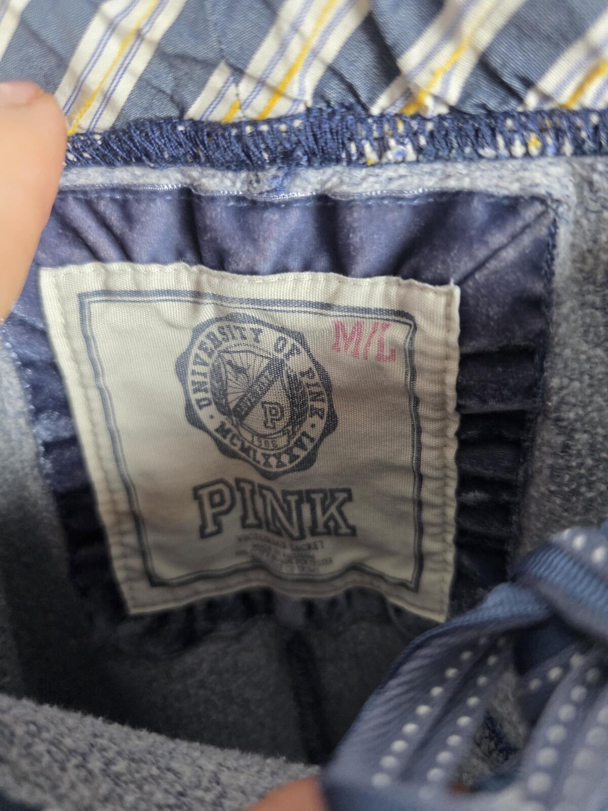 Victorias Secret PINK Vintage UNIVERSITY 86 Sweats Sweatpants Joggers Med Large