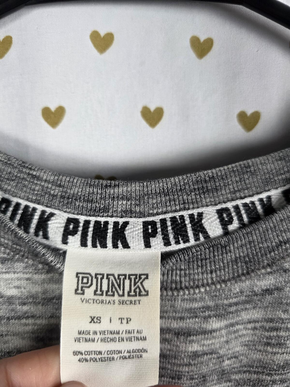Victorias Secret Pink Hawaiian Floral SET 2pc Sweater Sweats Joggers XS Outfit