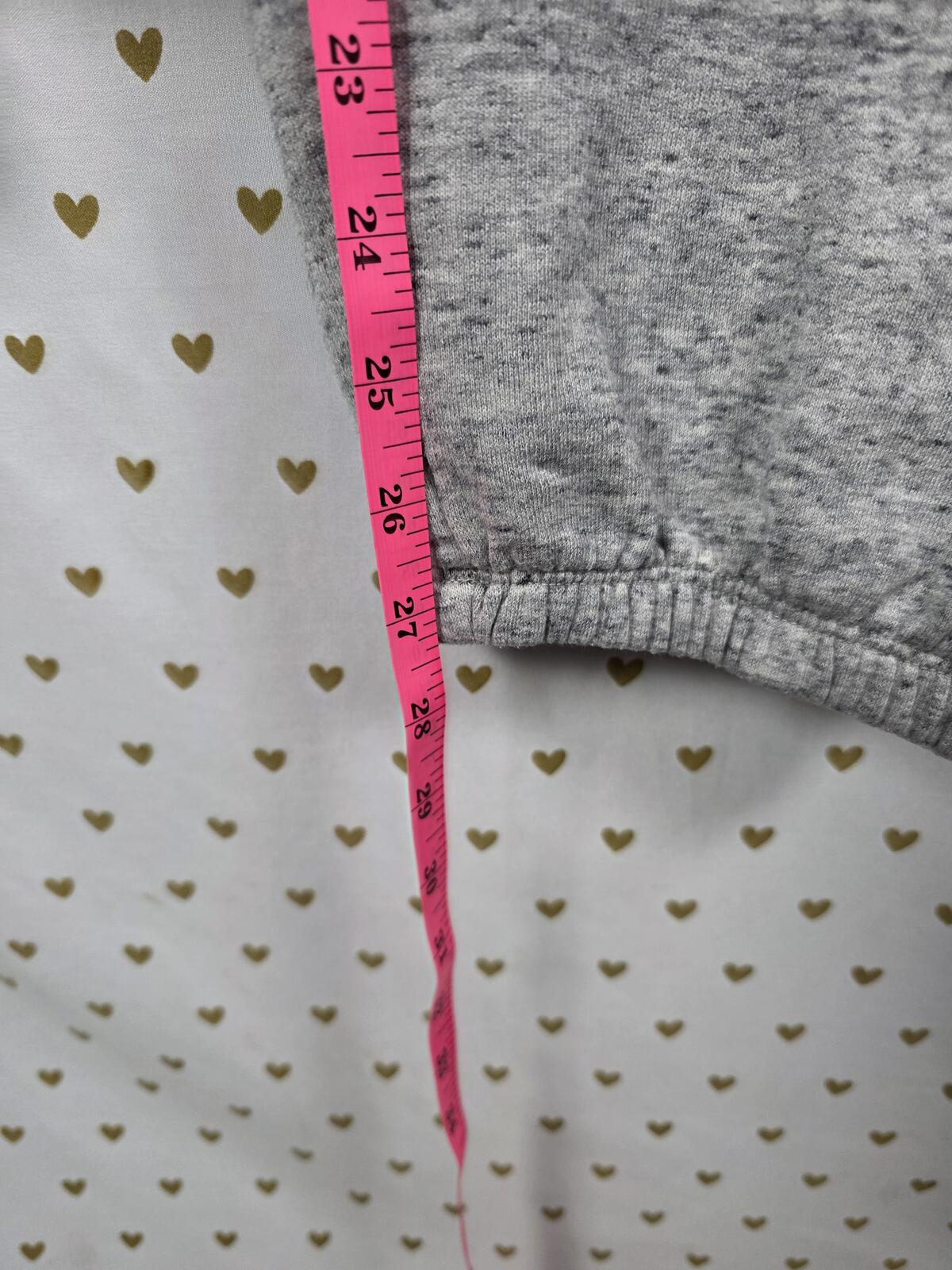 Victorias Secret PINK Logo Sweats Grey Pocket Joggers sweatpants LARGE
