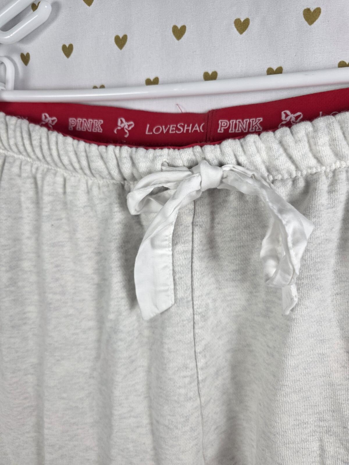 Victorias Secret PINK LOVESHACKFANCY Campus Sweatpants Large Joggers BLING