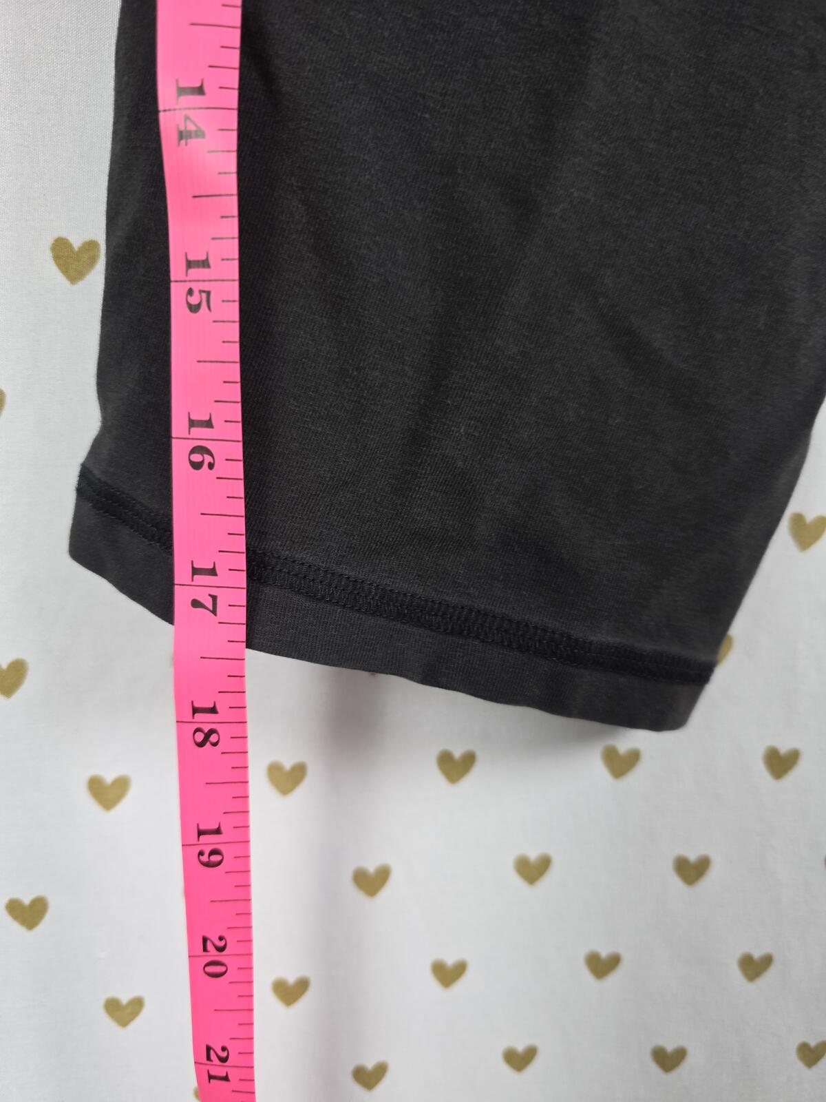 Victorias Secret PINK Logo FOLDOVER Yoga Pants Capri Cropped Y2k LARGE