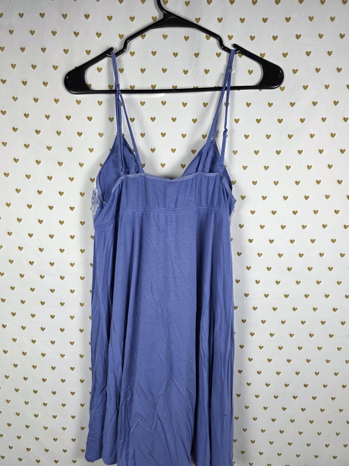 Victorias Secret Super Soft Lace Accent Sleep Dress Nightie LARGE Bow