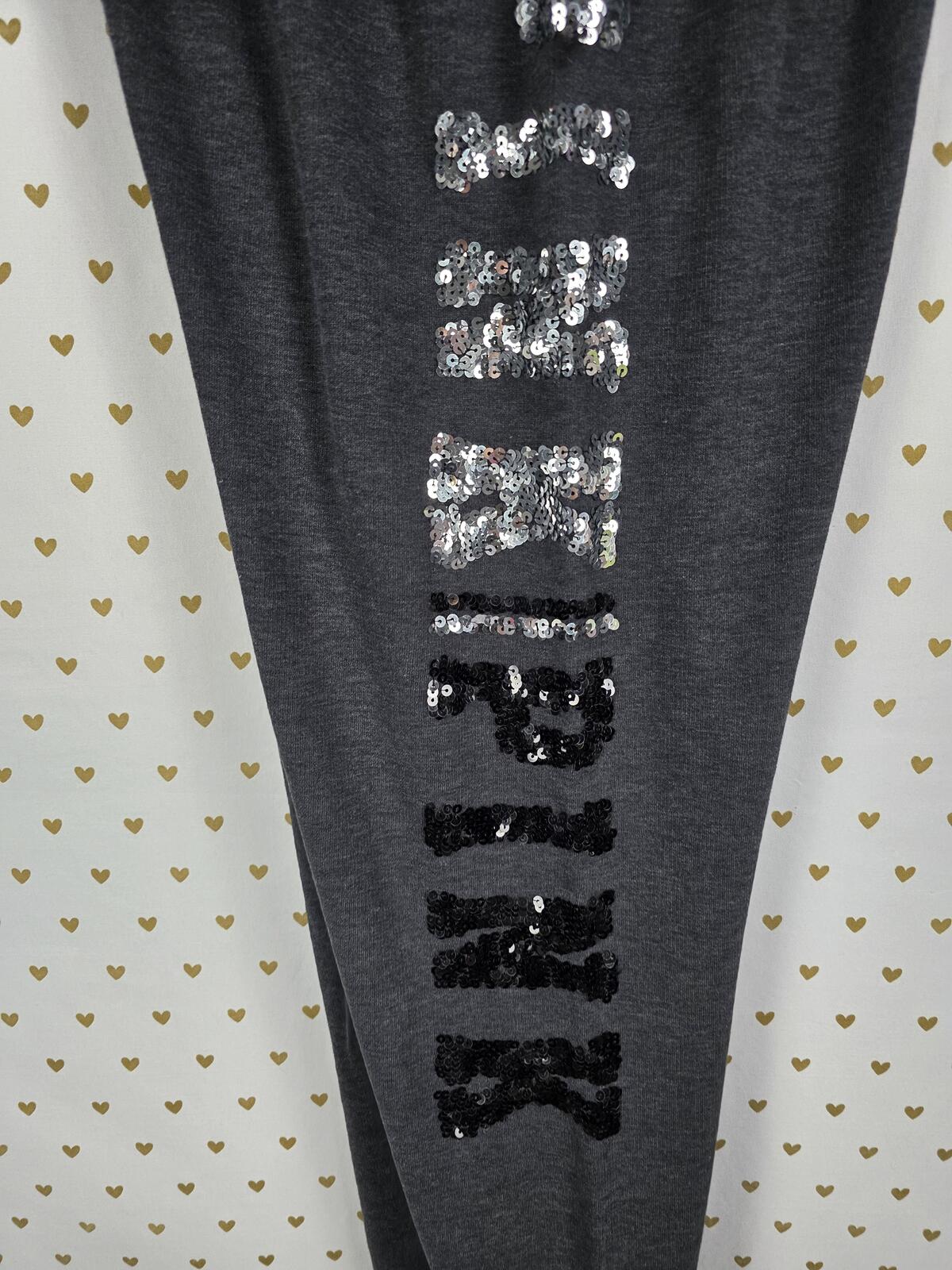 Victorias Secret PINK BLING Joggers Sweatpants Sweats MEDIUM
