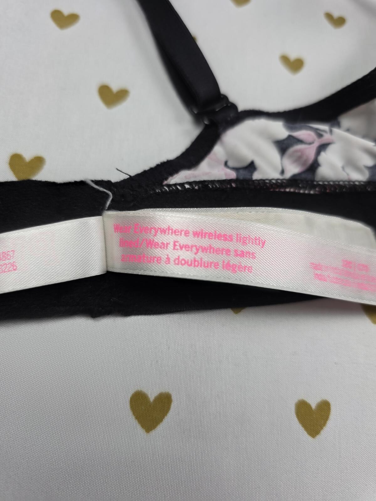 Victorias Secret PINK Floral wireless Wear Everywhere Bra 32C